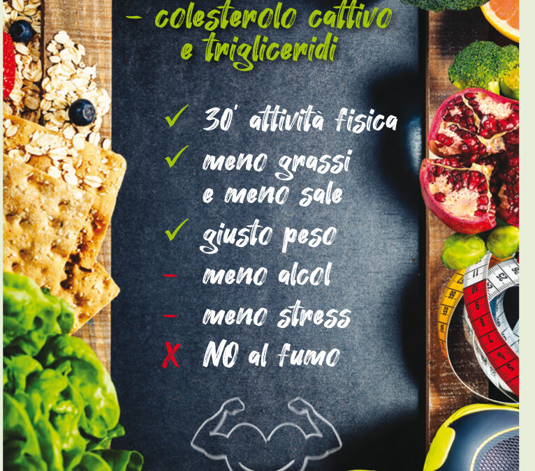 Valori alterati di trigliceridi e colesterolo si correggono anche con lo stile di vita!